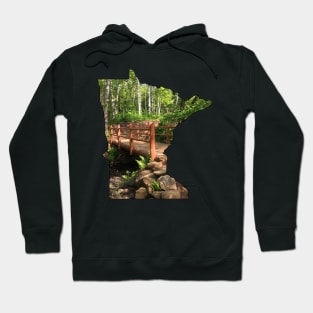 Minnesota State Outline (Duluth Traverse Bike Trail Bridge) Hoodie